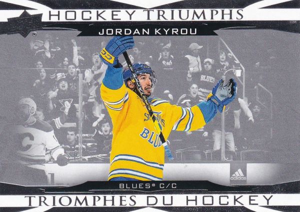 insert karta JORDAN KYROU 23-24 Tim Hortons Hockey Triumphs číslo HT-14